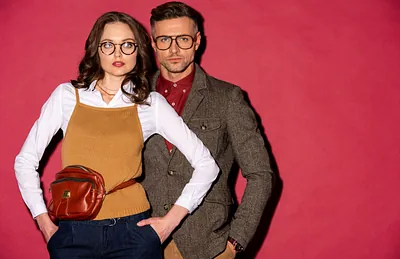 couple wearing glasses